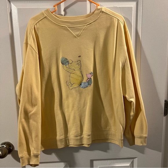 Karen Scott Tops - Hand Painted Winnie the Pooh & Piglet on Karen Scott Sweatshirt, Size XL